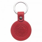 Porte clef cuir veritable rouge moines bethleem