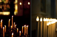 bougie dans l’église