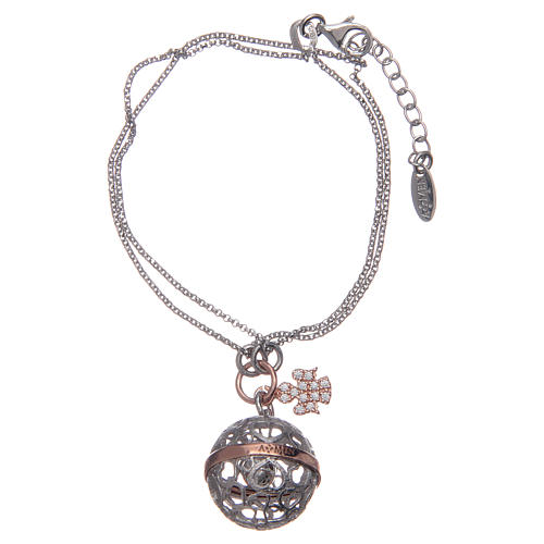 bracelet amen appelé anges pave argent 925