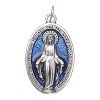 Medaille Miraculeuse ovale bleu 30mm