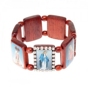 Bracelets avec images en bois