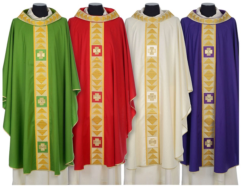 Les couleurs de la chasuble liturgique