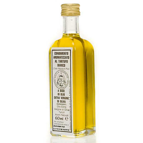 Huile extra vierge d'olive aromatisée à la truffe blanche.