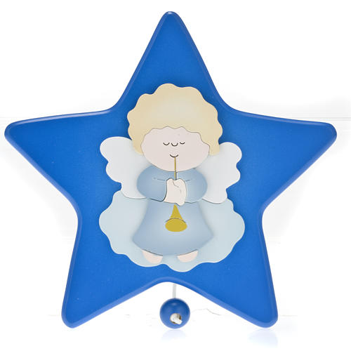 Carillon étoile avec petit ange gardien