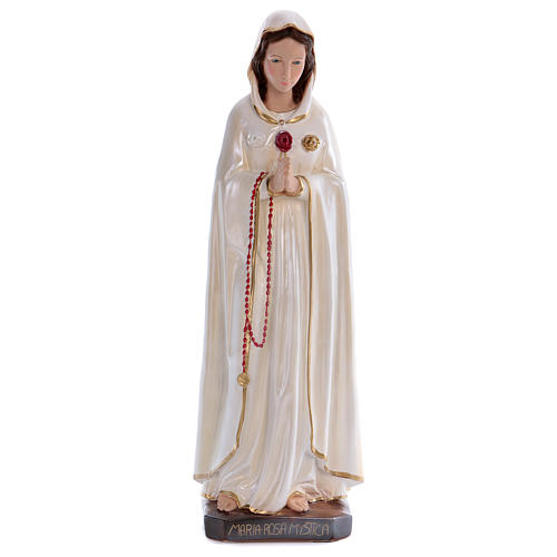 Statue Sainte Rose Mystique platre nacre 70 cm