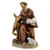 saint francois assis avec animaux
