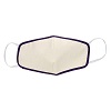 masque en tissu reutilisable bord violet