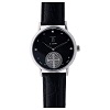 montre noire saint-benoit argent