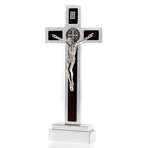 croix st benoit prestige marquetee bois avec base