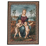 Tapisserie La Vierge au chardonneret de Raphaël 150x150