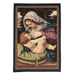 Tapisserie La Vierge au coussin vert de Andrea Solario 150x150