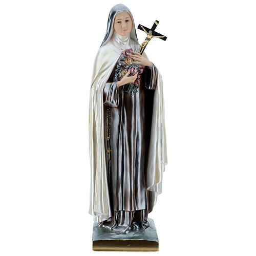 Sainte Therese 60 cm platre nacre