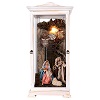 Nativite 22 cm vitrine blanche 70x30x30 cm creche napolitaine