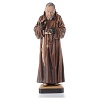 Statue bois St Padre Pio peinte