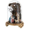 cloche style baroque 25x40 cm nativite creche napolitaine