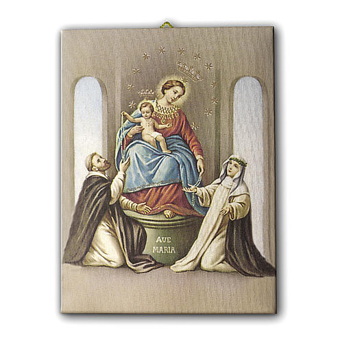 Cadre sur toile Notre-Dame du Saint Rosaire de Pompei 70x50 cm