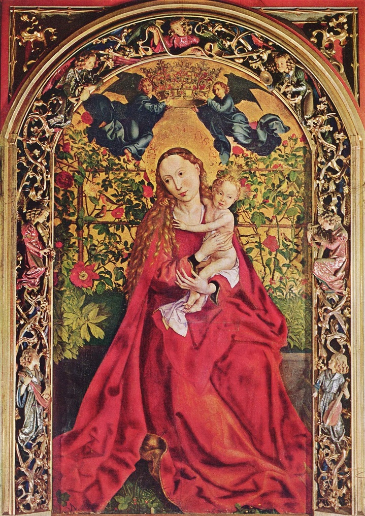 Vierge au buisson de roses de Martin Schongauer