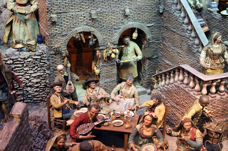 Crèche napolitaine du musée d'art sacré de San Paolo