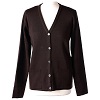 Cardigan soeur merron col en V poches