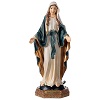 Immaculée Conception détails or statue résine 31 cm