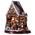 Décor magasin de jouets de Père Noël 25x25x15 cm 150x150