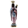 Statue plâtre nacré Vierge noire de Czestochowa 35 cm