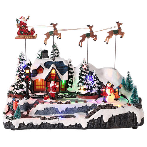 decor-de-noel-neige-traineau-mouvement-lumieres-led-30x35x18-cm