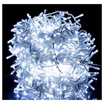 Guirlande lumières Noël 1000 LED blanc froid câble transparent intext 150x150