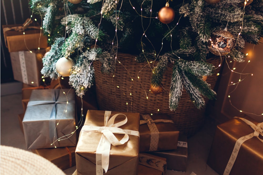 Cache pied pour sapin de Noël une touche d’originalité en plus