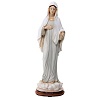 Notre-Dame de Medjugorje robe grise poudre marbre 40 cm EXTÉRIEUR