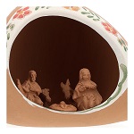 nativite 3 cm dans une jarre terre cuite naturelle 10x15x10 cm