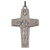 Collier croix Pape François 8x5 cm