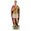 Saint Expédit statue plâtre 30 cm peint main Arte Barsanti