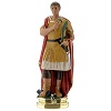 Saint Expédit statuette plâtre 20 cm peinte main Barsanti