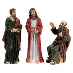 Scène condamnation de Jésus Caïphe Barabbas statues 9 cm