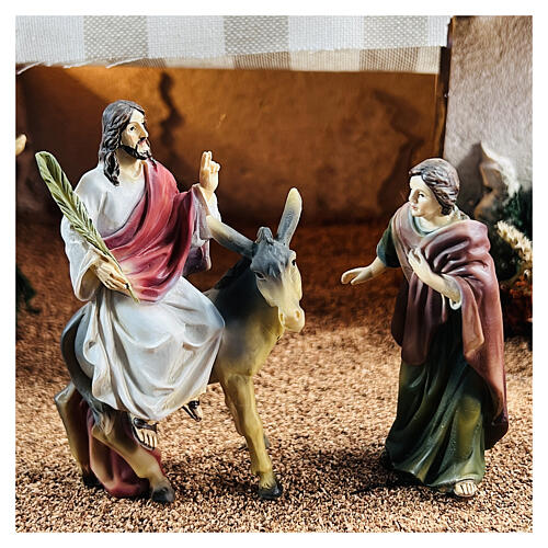 Scène de l'entrée de Jésus à Jérusalem 9 cm