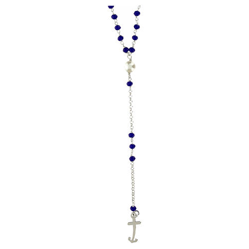 Chapelet jubilé grains bleus