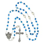 Chapelet perles eau douce tourquoises