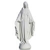 Statue Vierge Marie en marbre blanc 25 cm
