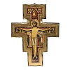 Crucifix de Saint Damien en bois – bord irrégulier