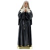Sainte Bernadette Soubirous statue plâtre 30 cm Arte Barsanti