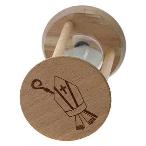 Sablier remerciement Confirmation h 9 cm diamètre 5 cm 