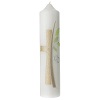 Bougie mariage alliances croix paillettes 265x60 mm